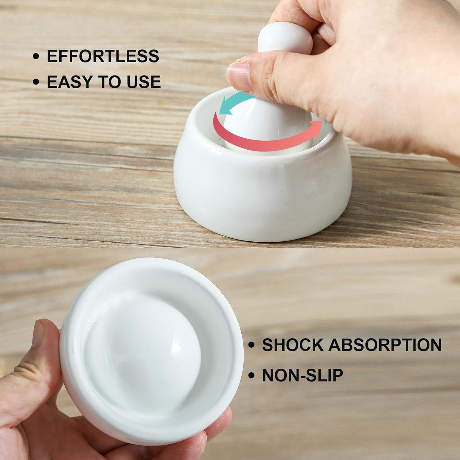 Juego de Mortero y Mano Howise 6.35 cm para Moler Especias