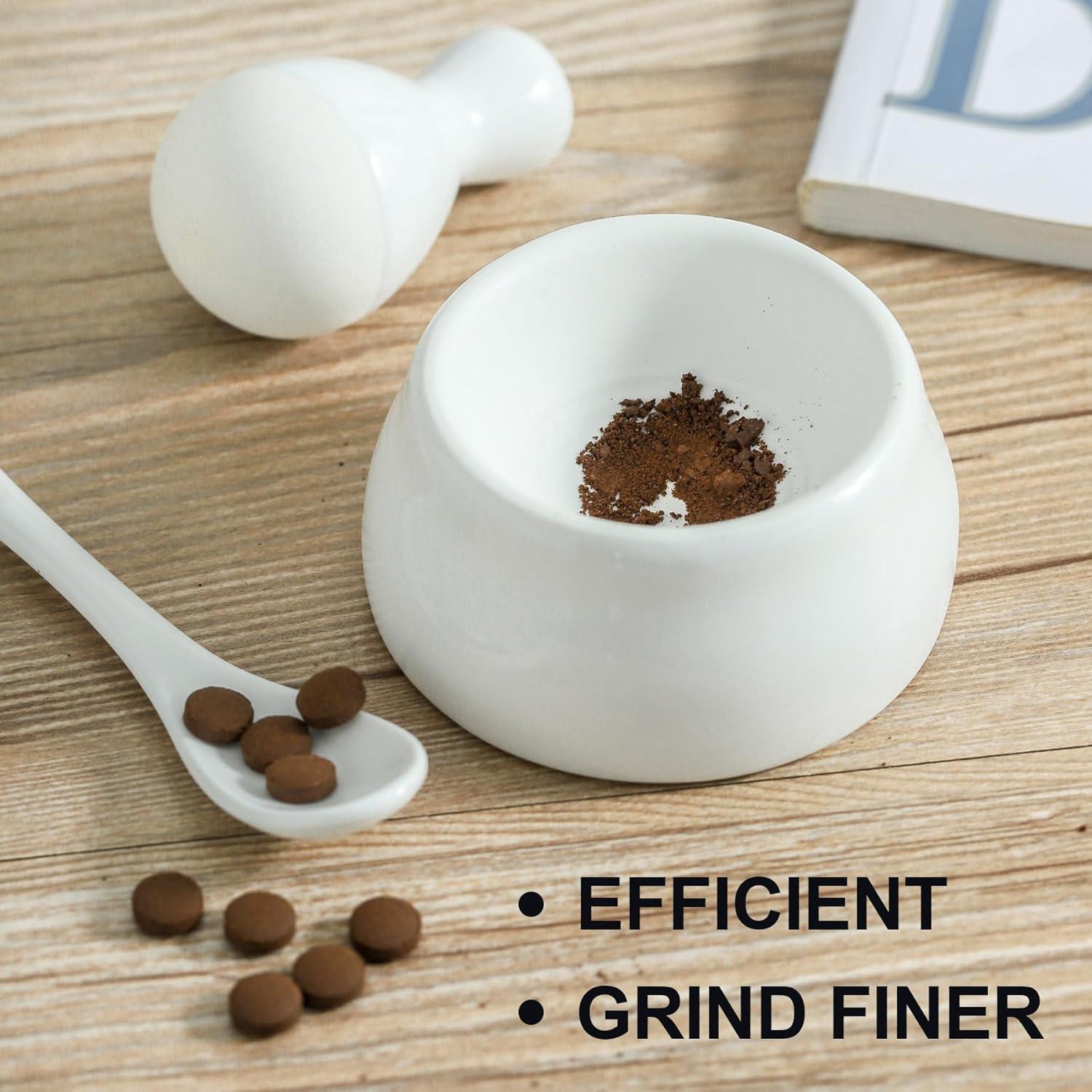 Juego de Mortero y Mano Howise 6.35 cm para Moler Especias