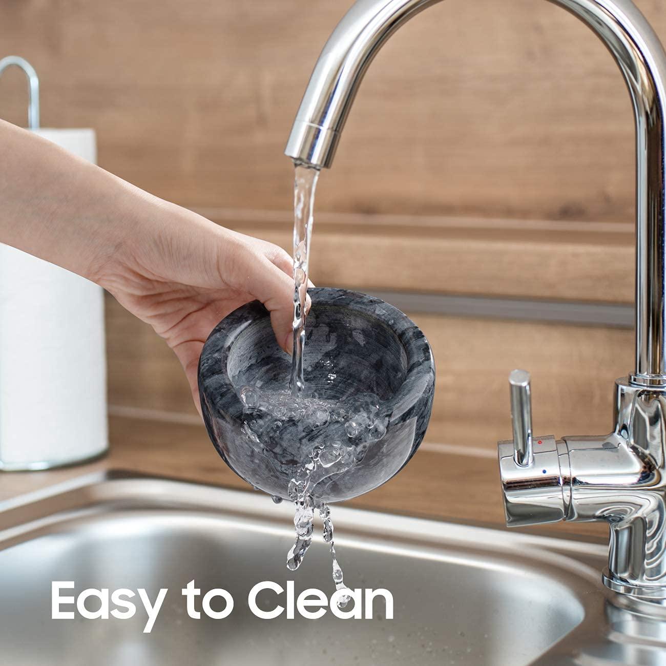 Juego de Mortero y Maja de Mármol Tera 11.8 cm Compacto