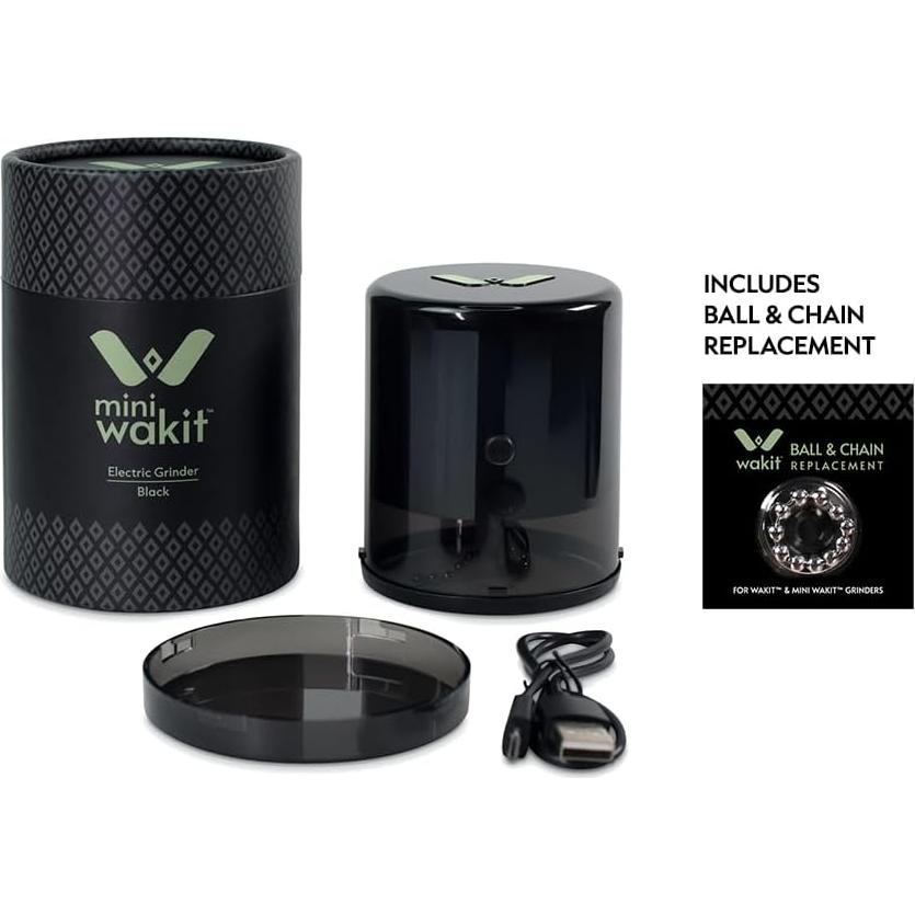 Molinillo Eléctrico Wakit KLR Negro - Hierbas y Especias