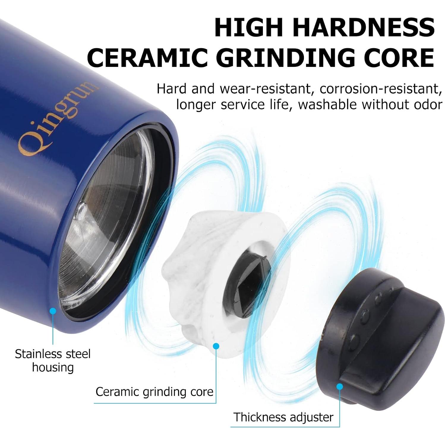 Molino Eléctrico de Sal y Pimienta Qingrun Azul 68.5g