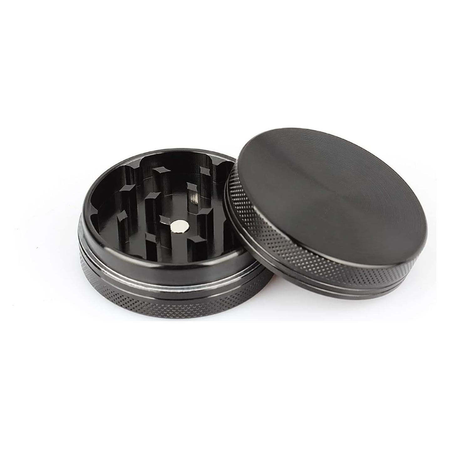 Molino de Especias Manual HOMVIDA 5.08 cm Aluminio Negro