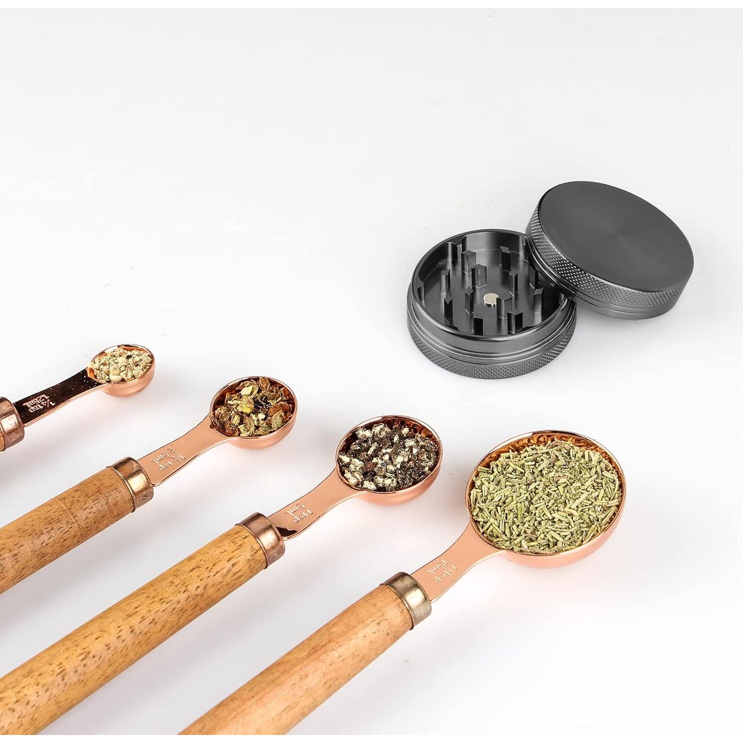 Molino de Especias Manual HOMVIDA 5.08 cm Aluminio Negro