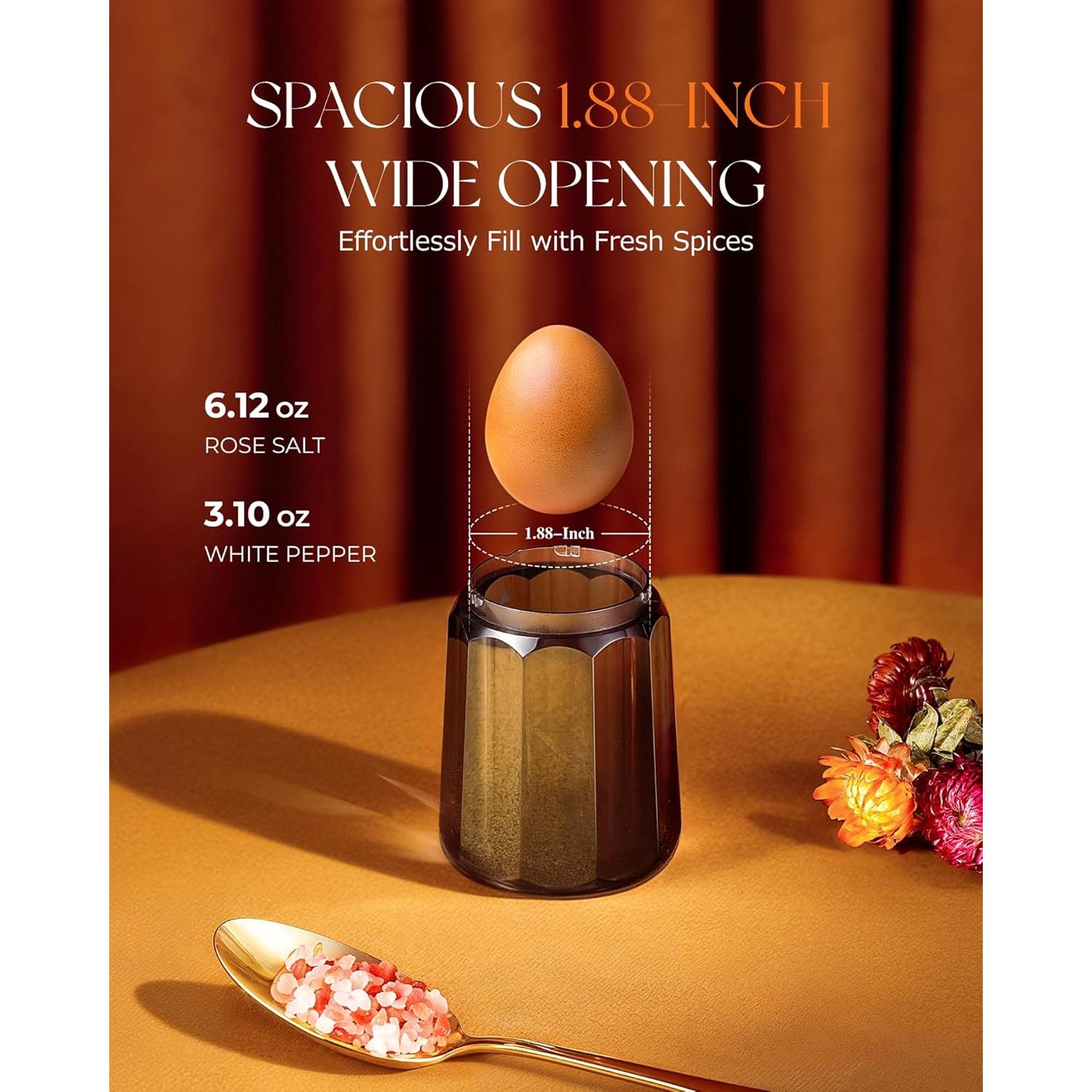 Juego de Molinillos Eléctricos de Sal y Pimienta Sangcon SK1001-2B