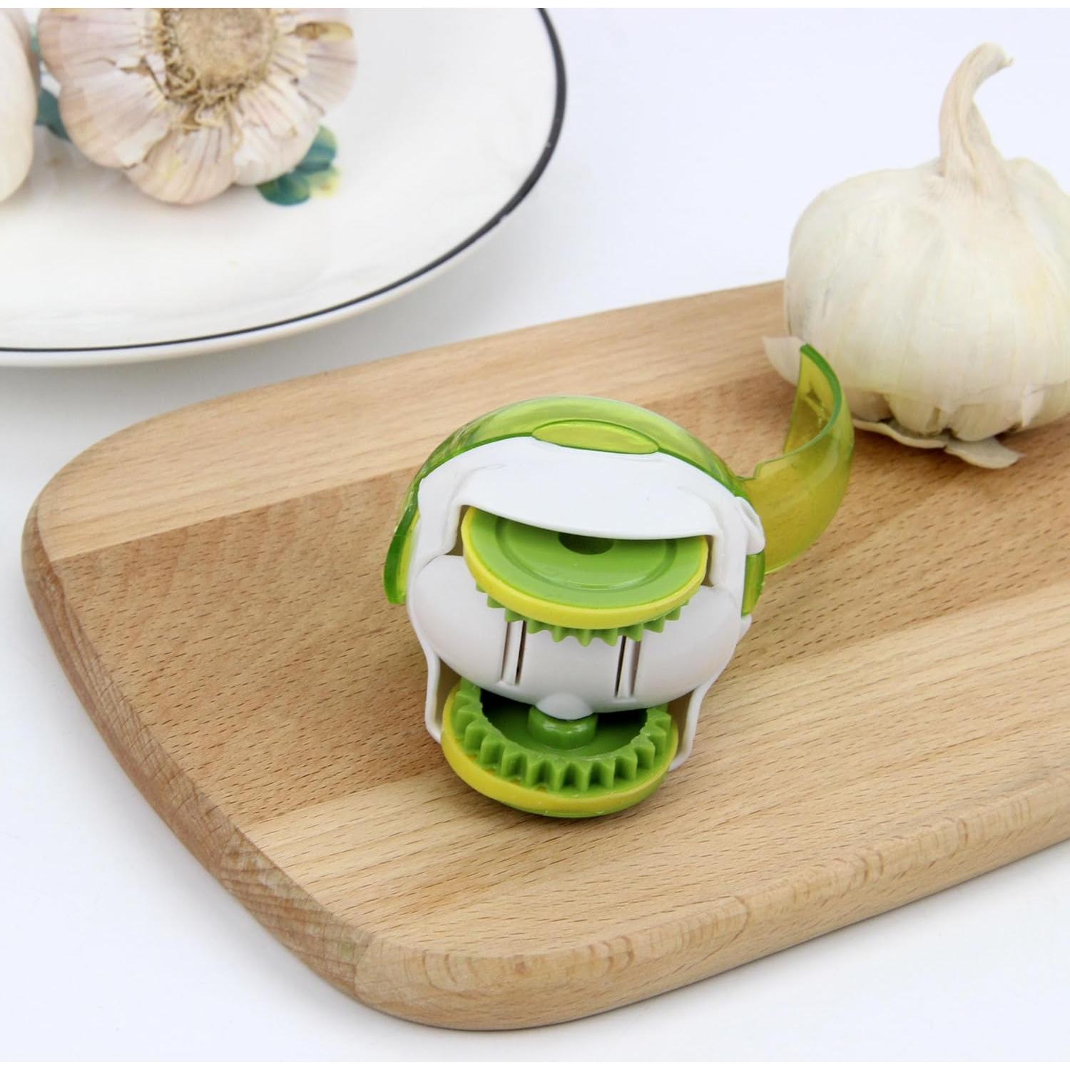 Rodillo Picador de Ajo ComfyDomus - Manual, Acero Inoxidable, Verde