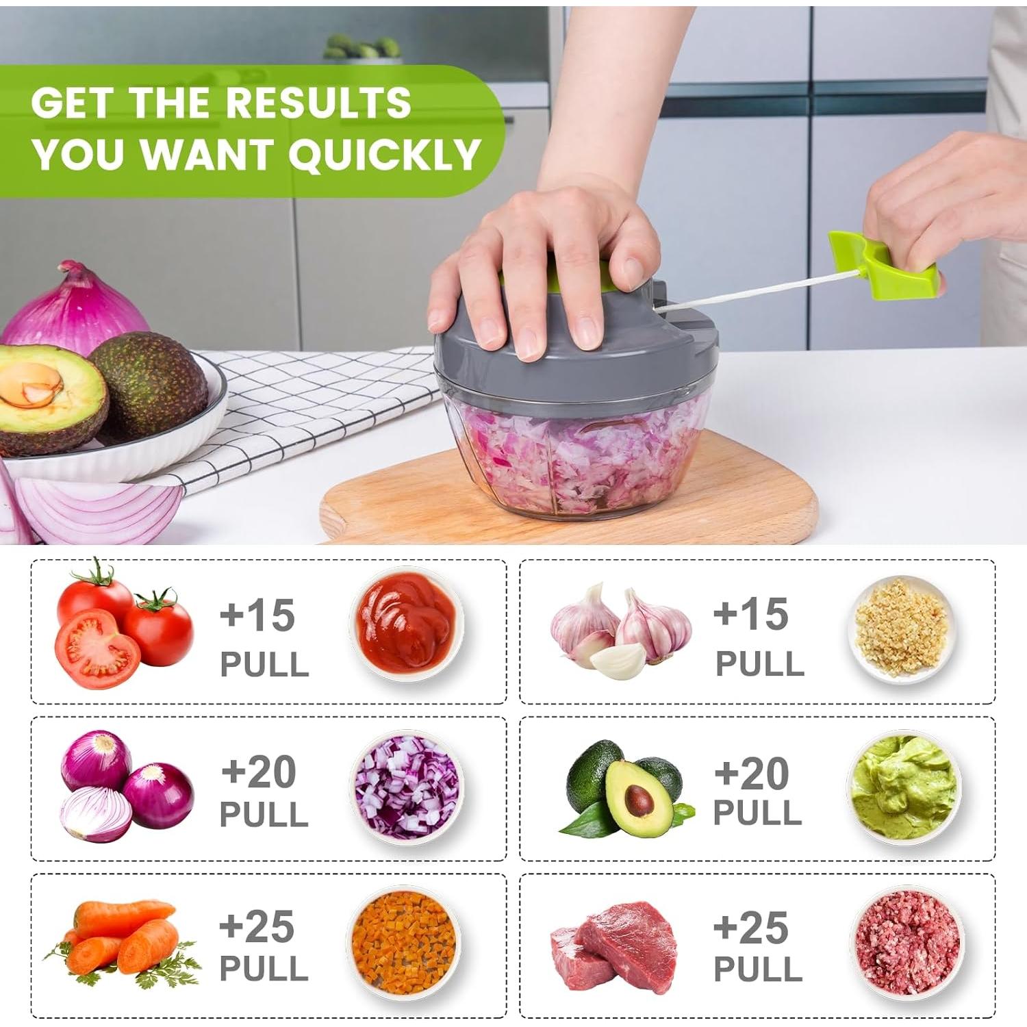 Procesador de Alimentos Manual MAMICOOKER 500ml Picador de Verduras