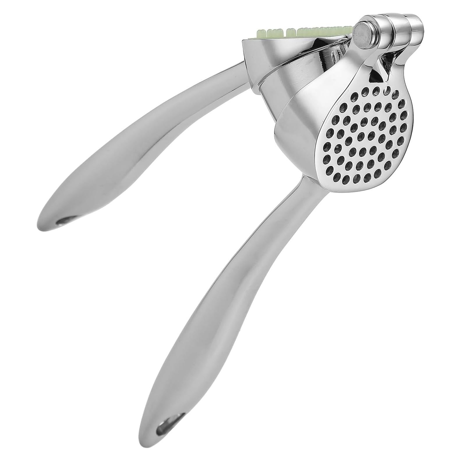 Prensa de Ajo GENIYA de Zinc Premium con Limpiador Incorporado