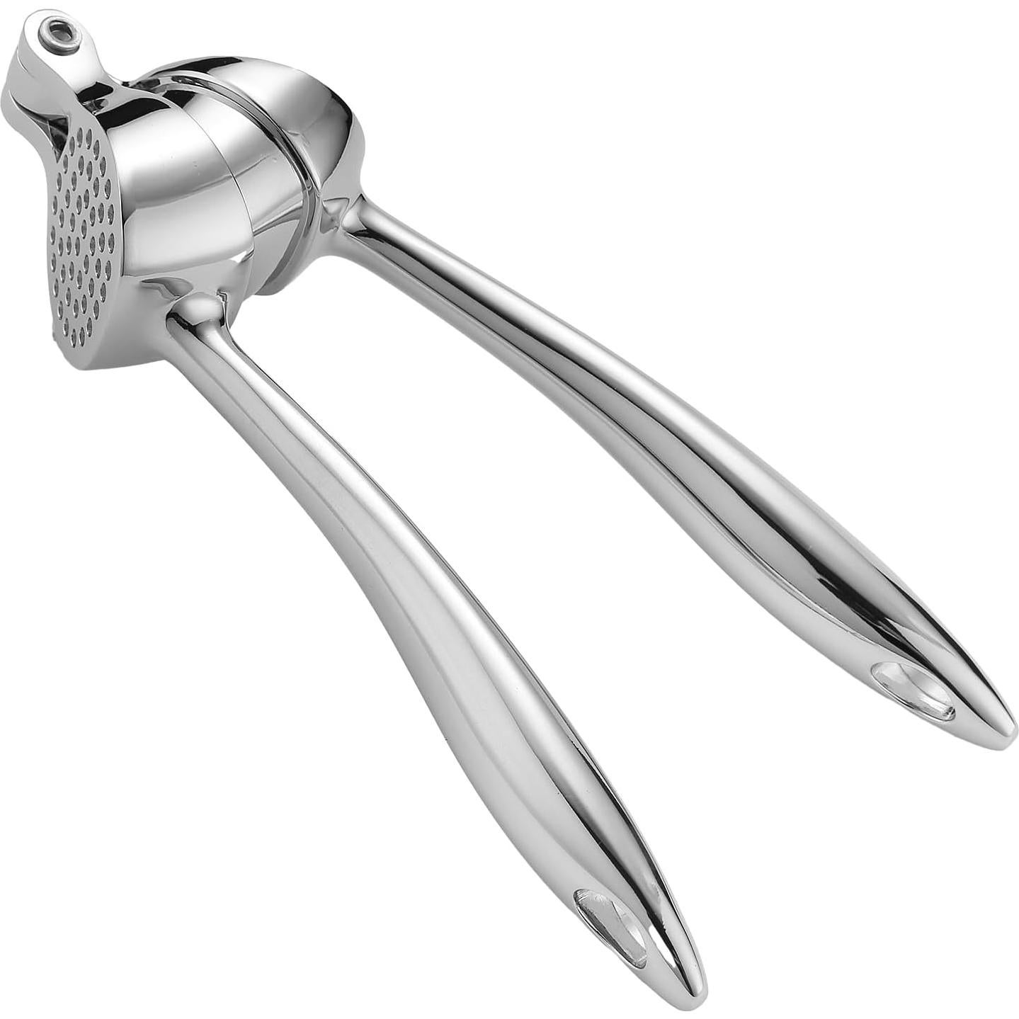 Prensa de Ajo GENIYA de Zinc Premium con Limpiador Incorporado