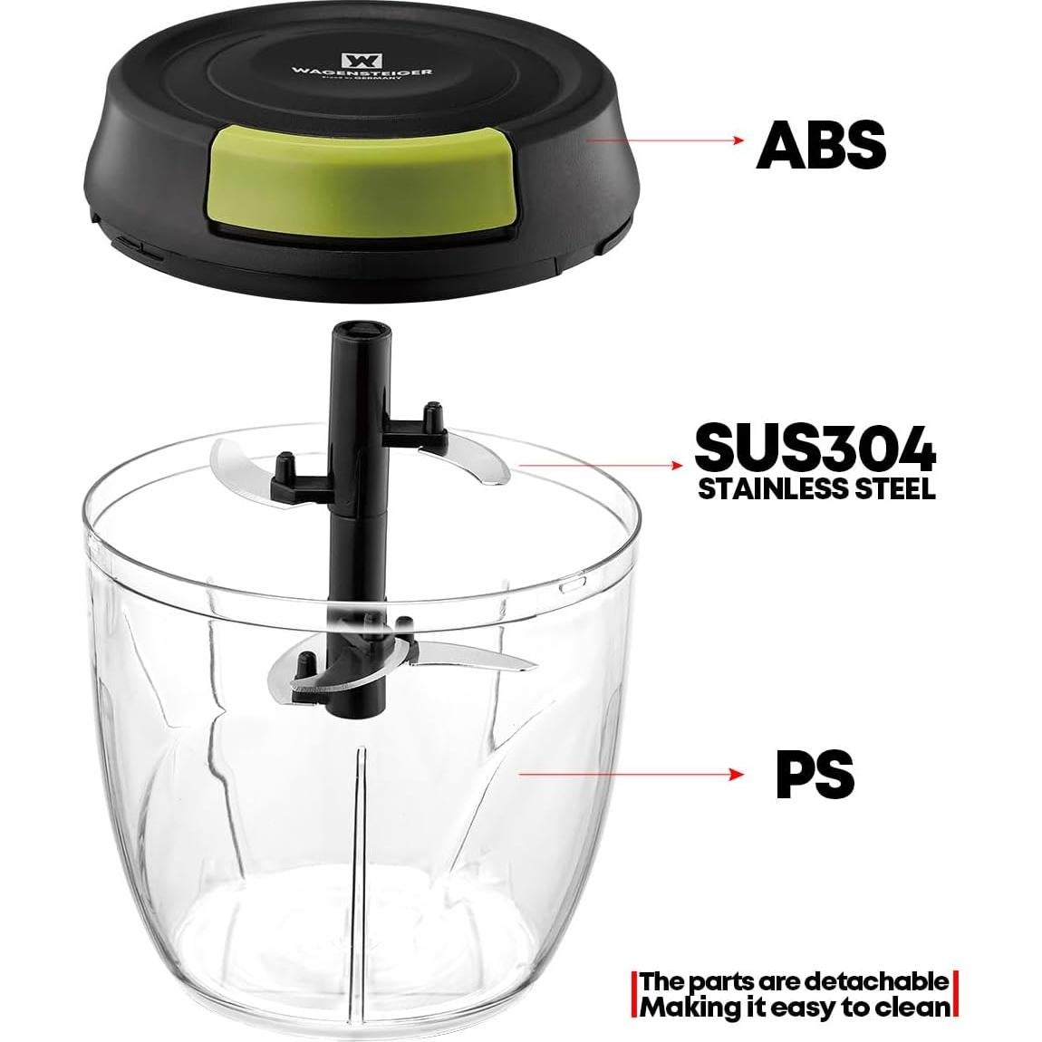Picador de Verduras Manual WAGENSTEIGER 900ml Compacto