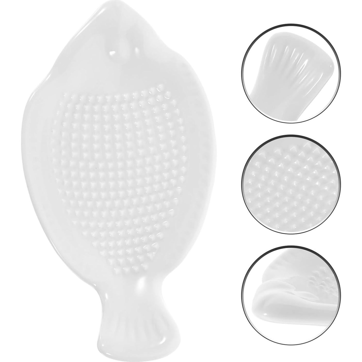 Plato Rallador Cerámico Zerodeko en Forma de Pez 12cm