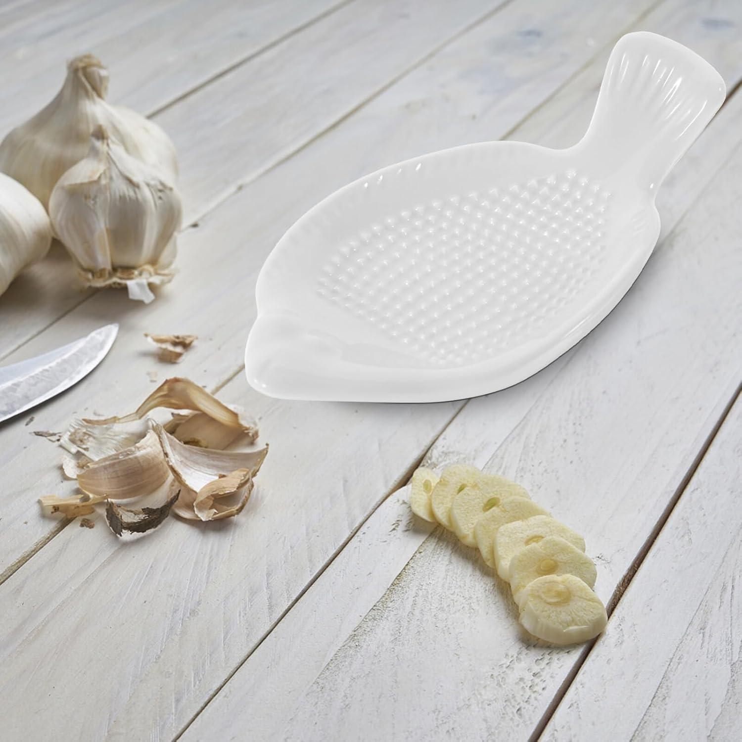 Plato Rallador Cerámico Zerodeko en Forma de Pez 12cm