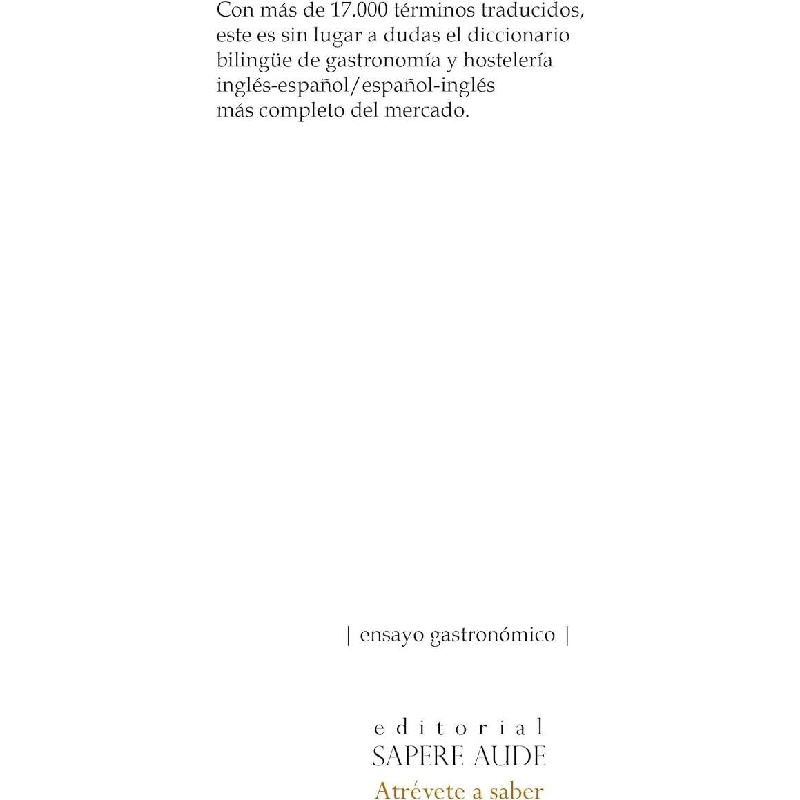 Diccionario gastronómico (inglés-español/español-inglés): Traducción concisa de toda la terminología gastronómica (Spanish Edition)