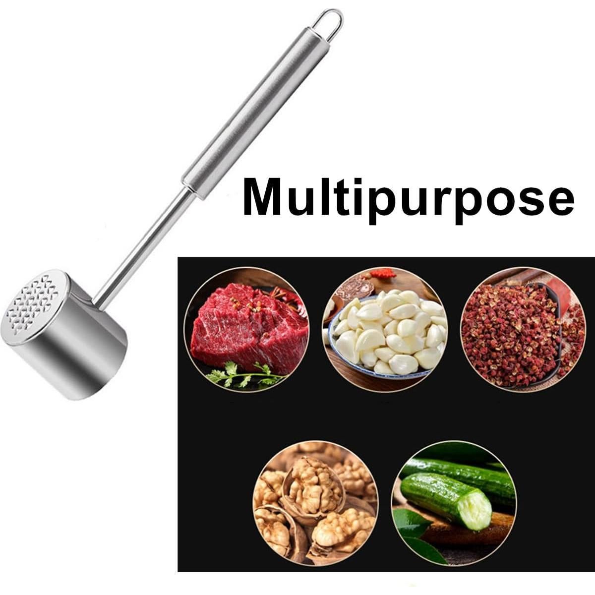 Martillo Aplanador de Carne Beetoo Doble Cara 26.5cm Acero Inoxidable