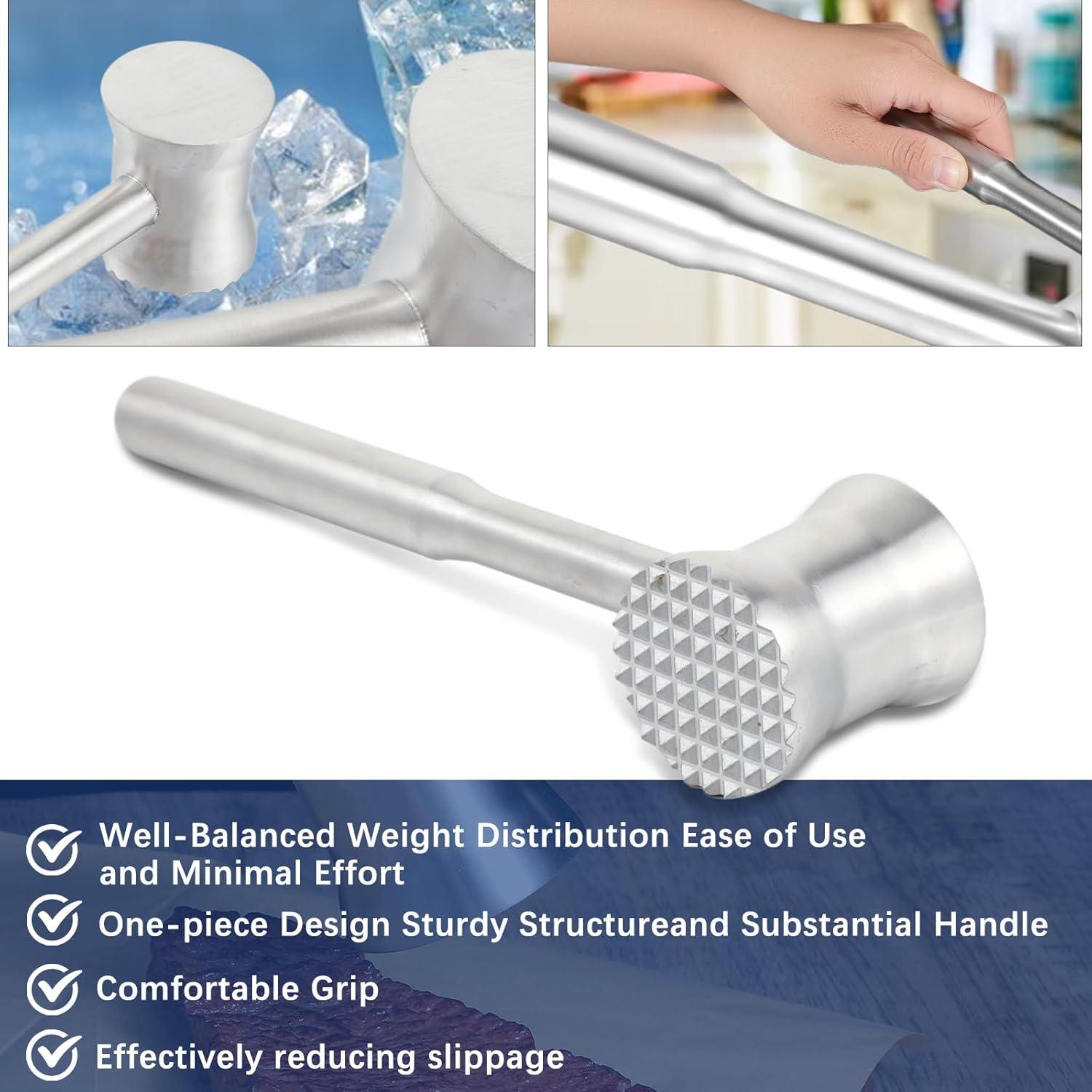 Martillo Ablandador de Carne HOFURME Acero Inoxidable 304 24.9cm