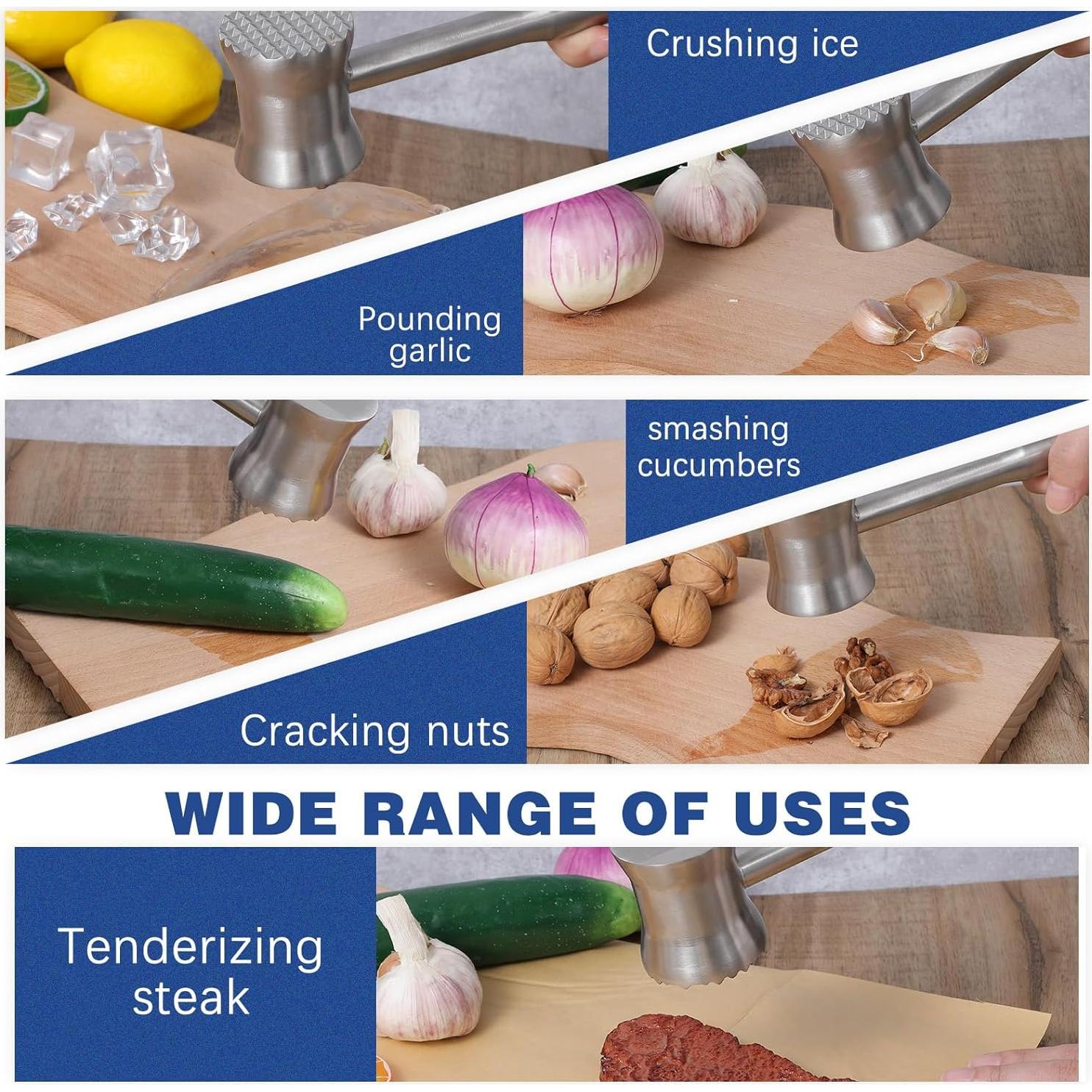 Martillo Ablandador de Carne HOFURME Acero Inoxidable 304 24.9cm