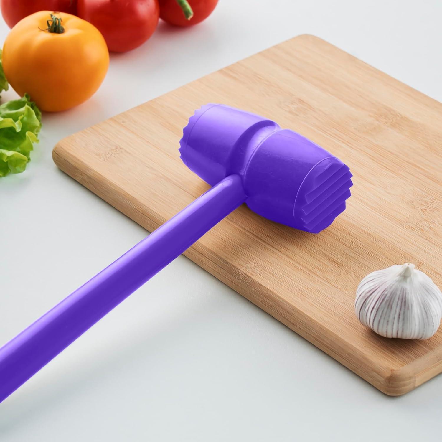 Martillo Aplastador de Carne Mix.Home Doble Cara 27.94 cm Púrpura