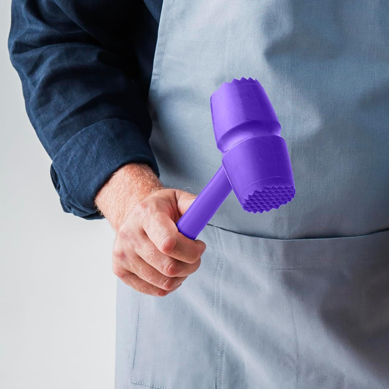 Martillo Aplastador de Carne Mix.Home Doble Cara 27.94 cm Púrpura