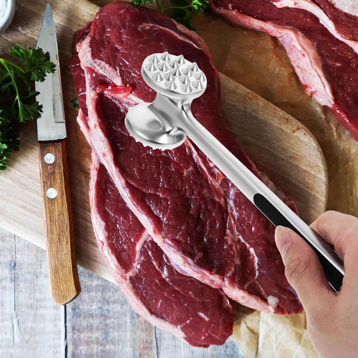 Martillo Aplanador de Carne Cabilock Acero Inoxidable 28x7.5cm