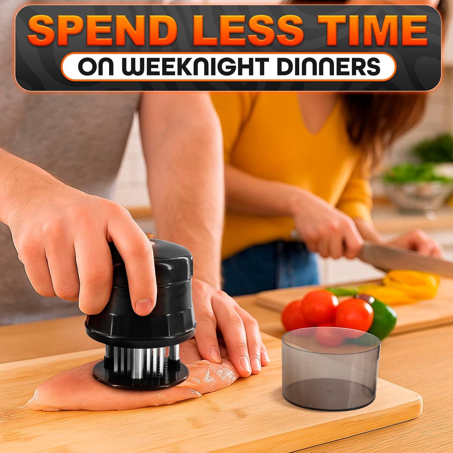 Ablandador de Carne Koncle de Acero Inoxidable con 56 Agujas