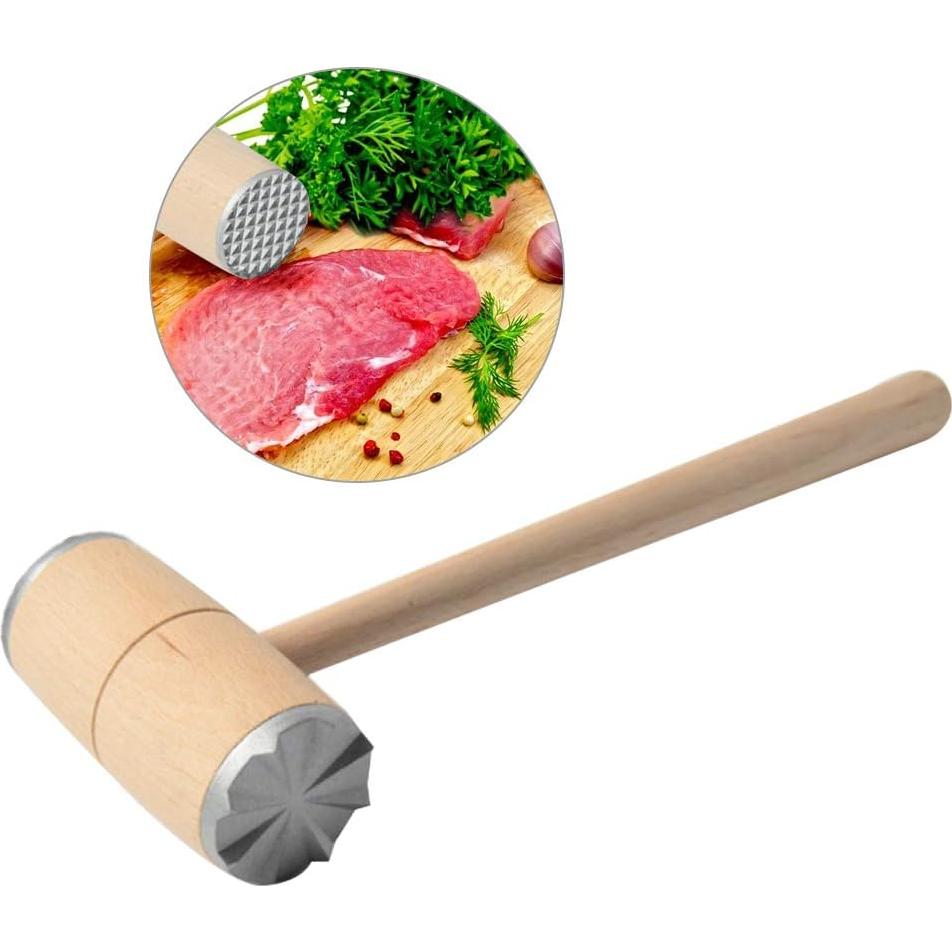 Martillo de Madera GLOGLOW para Ablandar Carne 252g