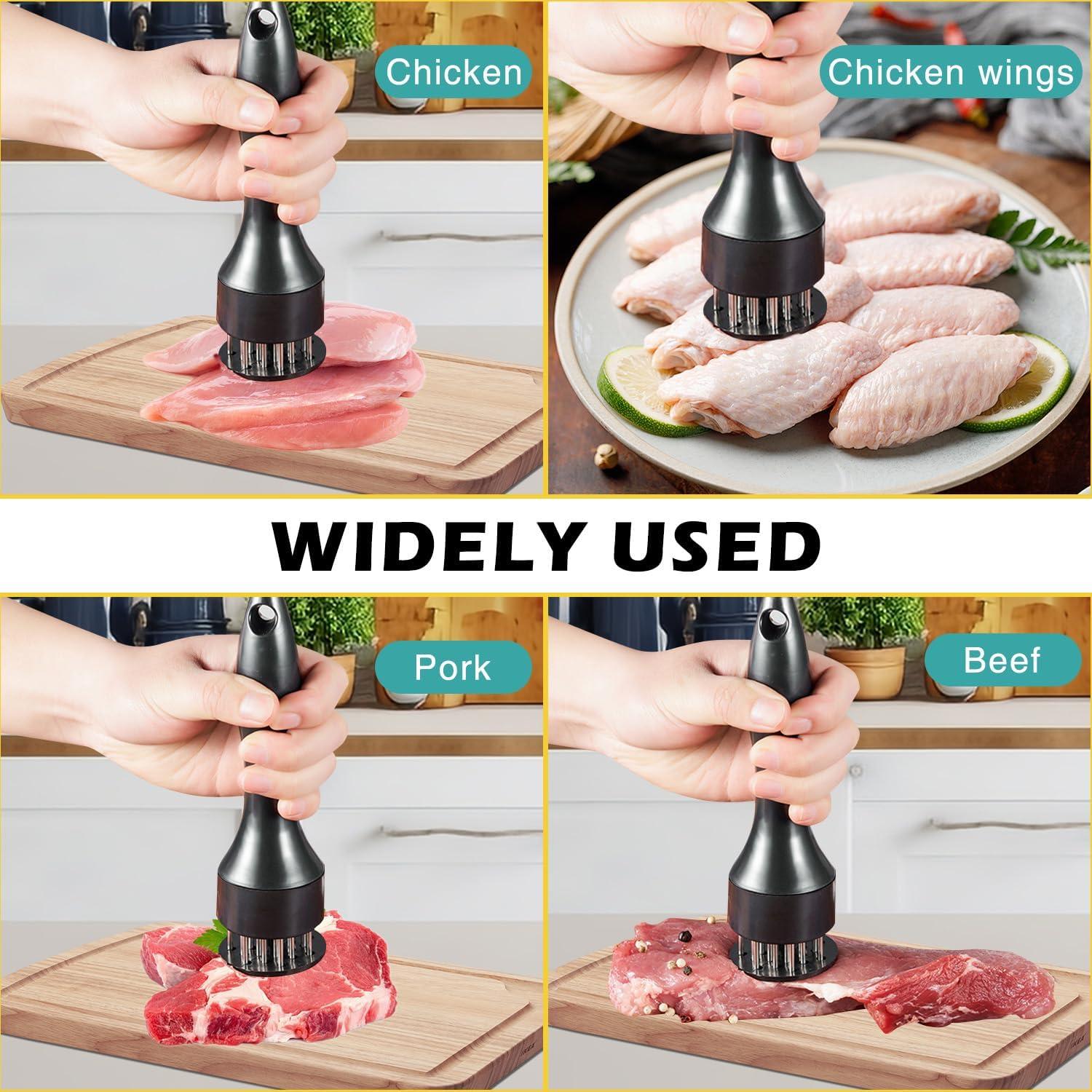 Ablandador de Carne QIYUDA 21 Agujas Acero Inoxidable 82g