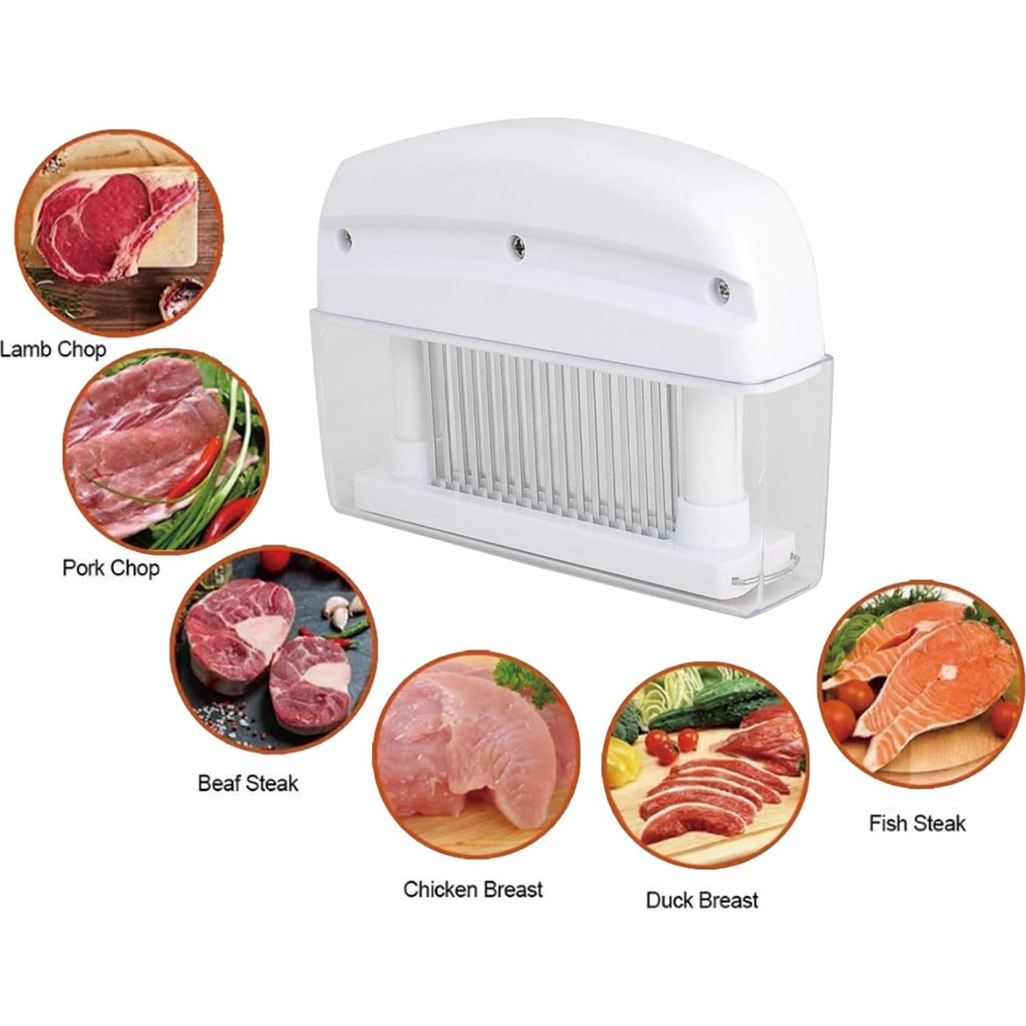 Ablandador de Carne BEILOCKERY 48 Agujas Acero Inoxidable