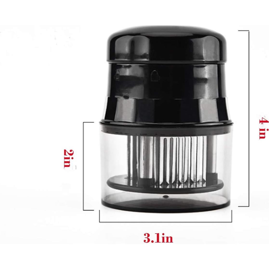 Ablandador de Carne TCCMEIR Acero Inoxidable 56 Agujas Negro