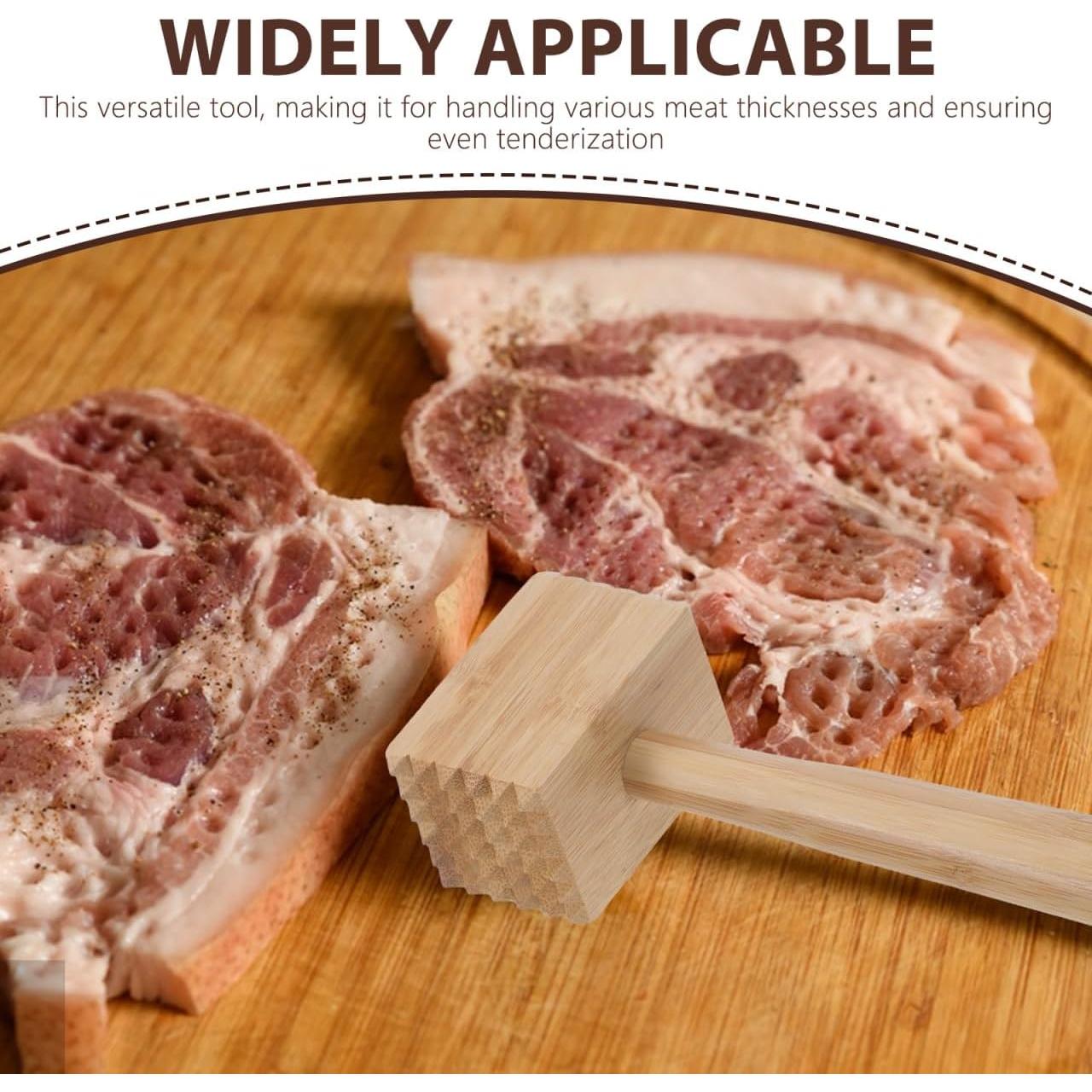 Mallet de Carne de Madera Pretyzoom - Martillo para Marinar