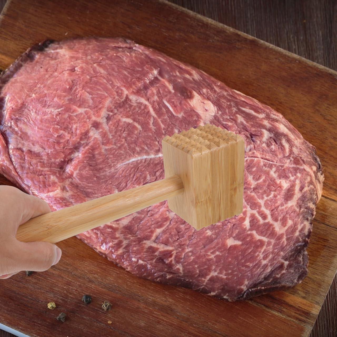 Mallet de Carne de Madera Pretyzoom - Martillo para Marinar