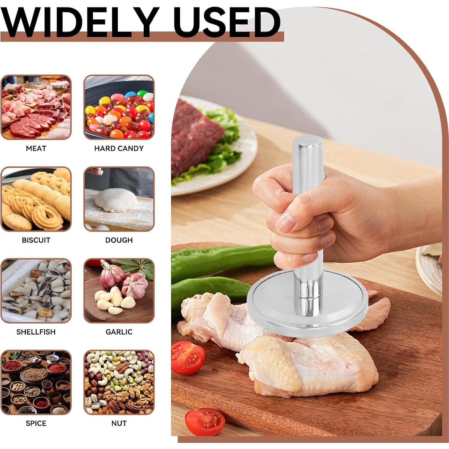 Martillo Aplanador de Carne Acero Inoxidable 560g Jwthee