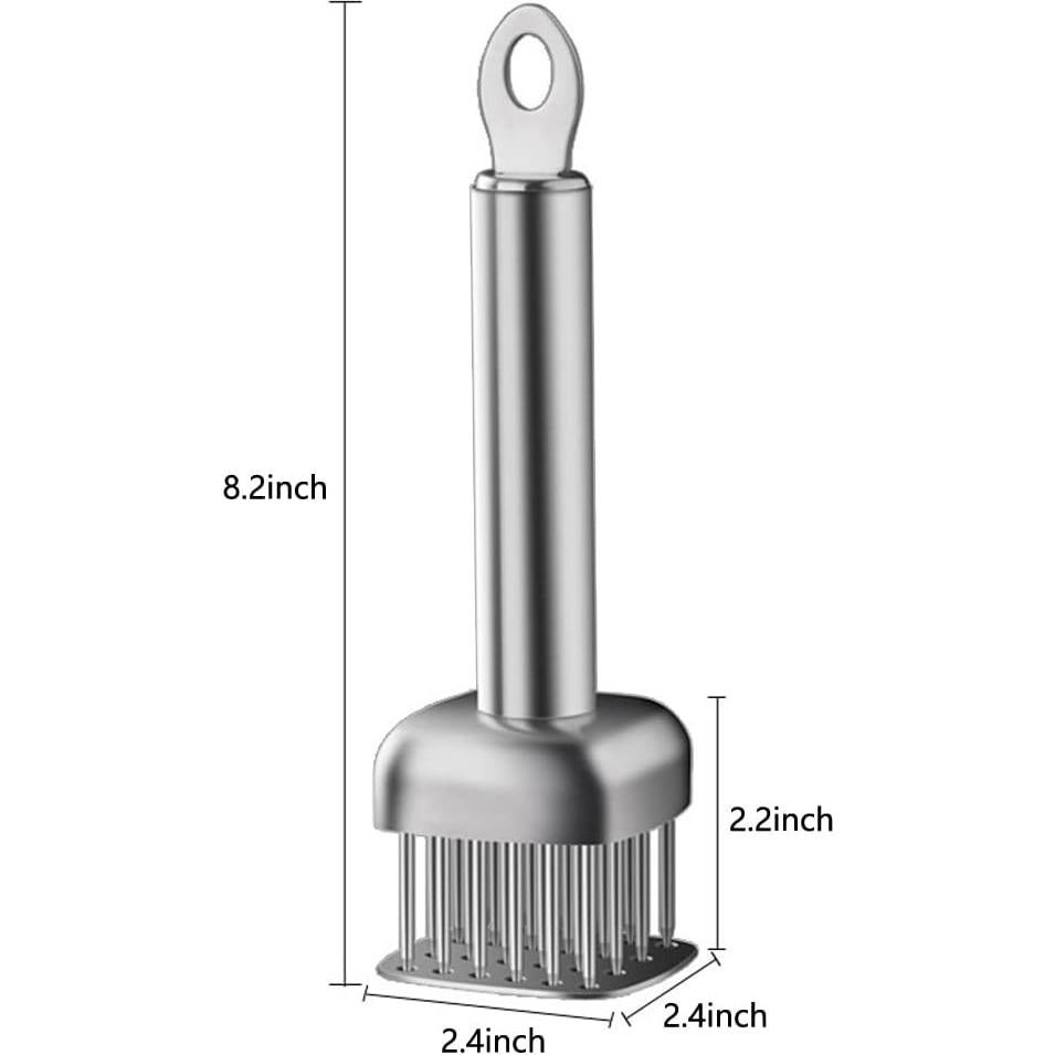Ablandador de Carne AMPSEVEN Acero Inoxidable 24 Agujas 20.8cm
