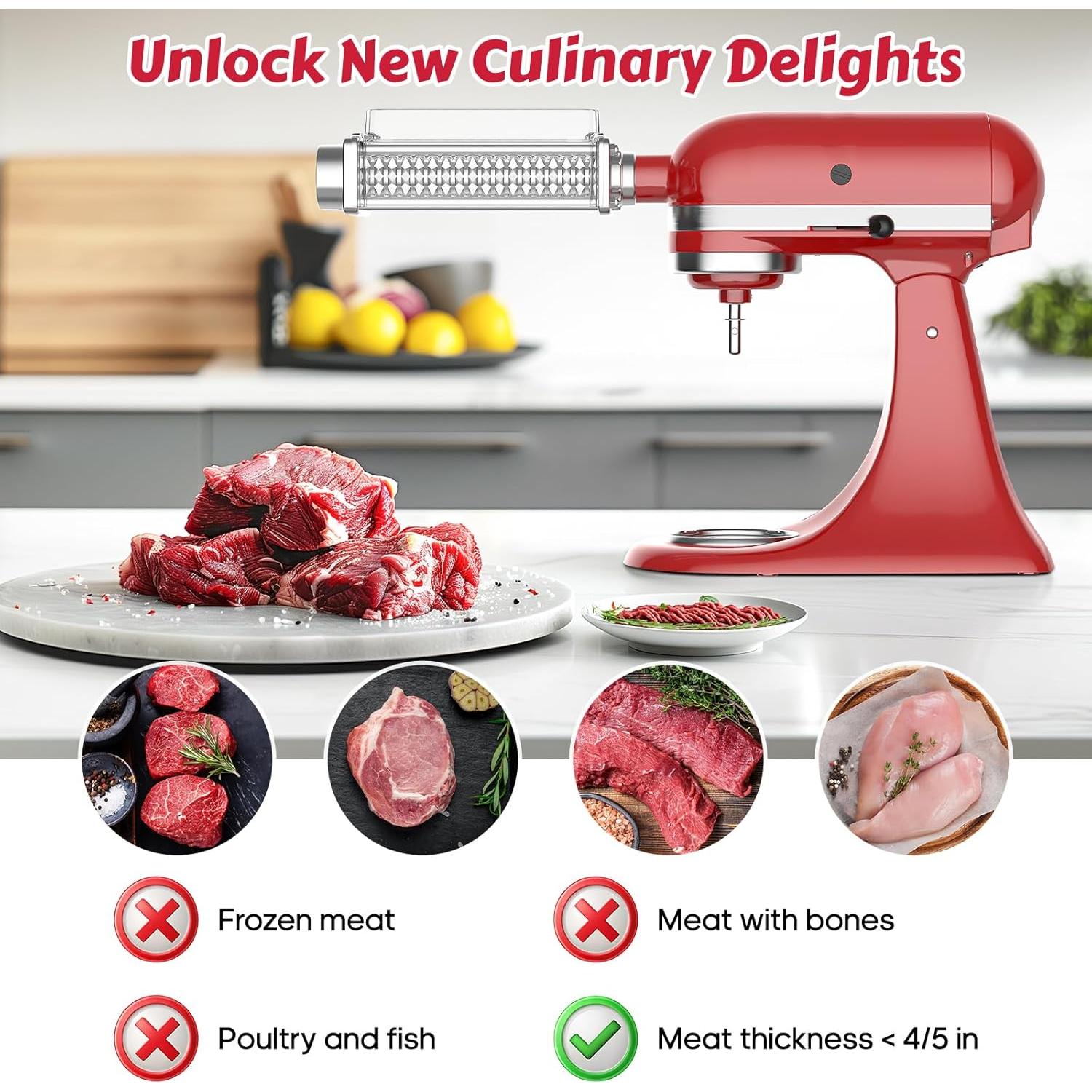 Ablandador de Carne KitchenAid F2401 - 0.92 kg, Limpieza Fácil
