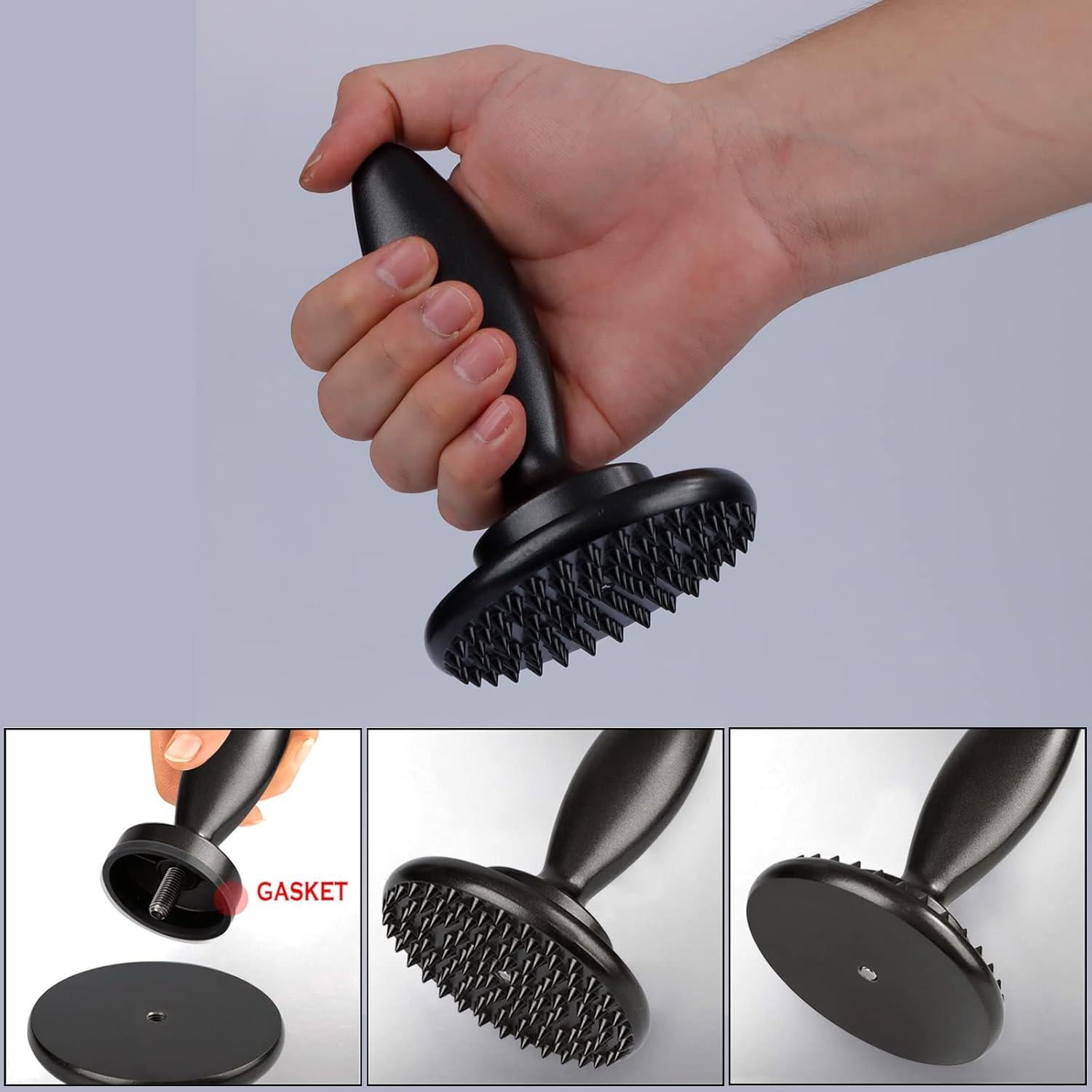 Prensa de Hamburguesas KAYCROWN + Ablandador de Carne Doble Cara