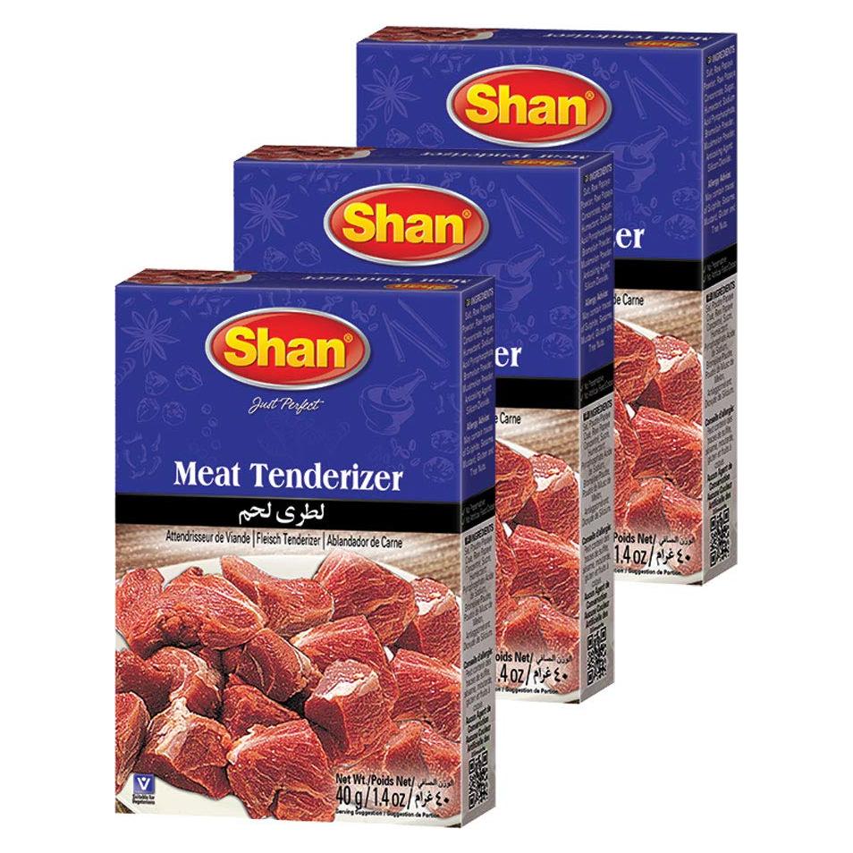 Ablandador de Carne Natural Shan - 40g (Paquete de 3)