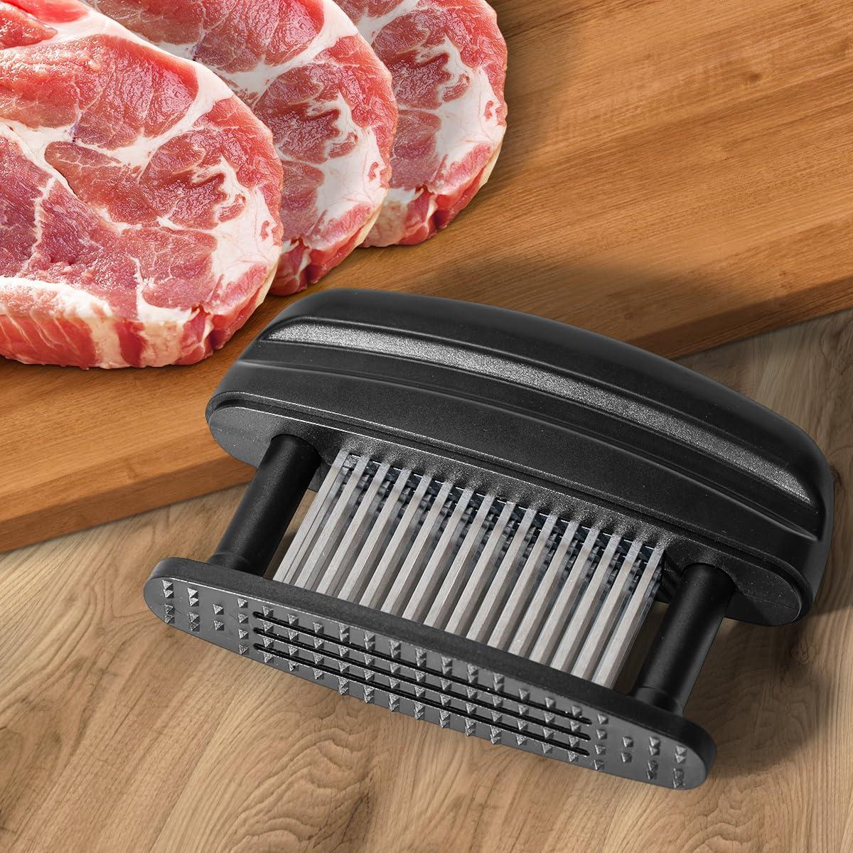 Ablandador de Carne KEOUKE con 48 Agujas de Acero Inoxidable