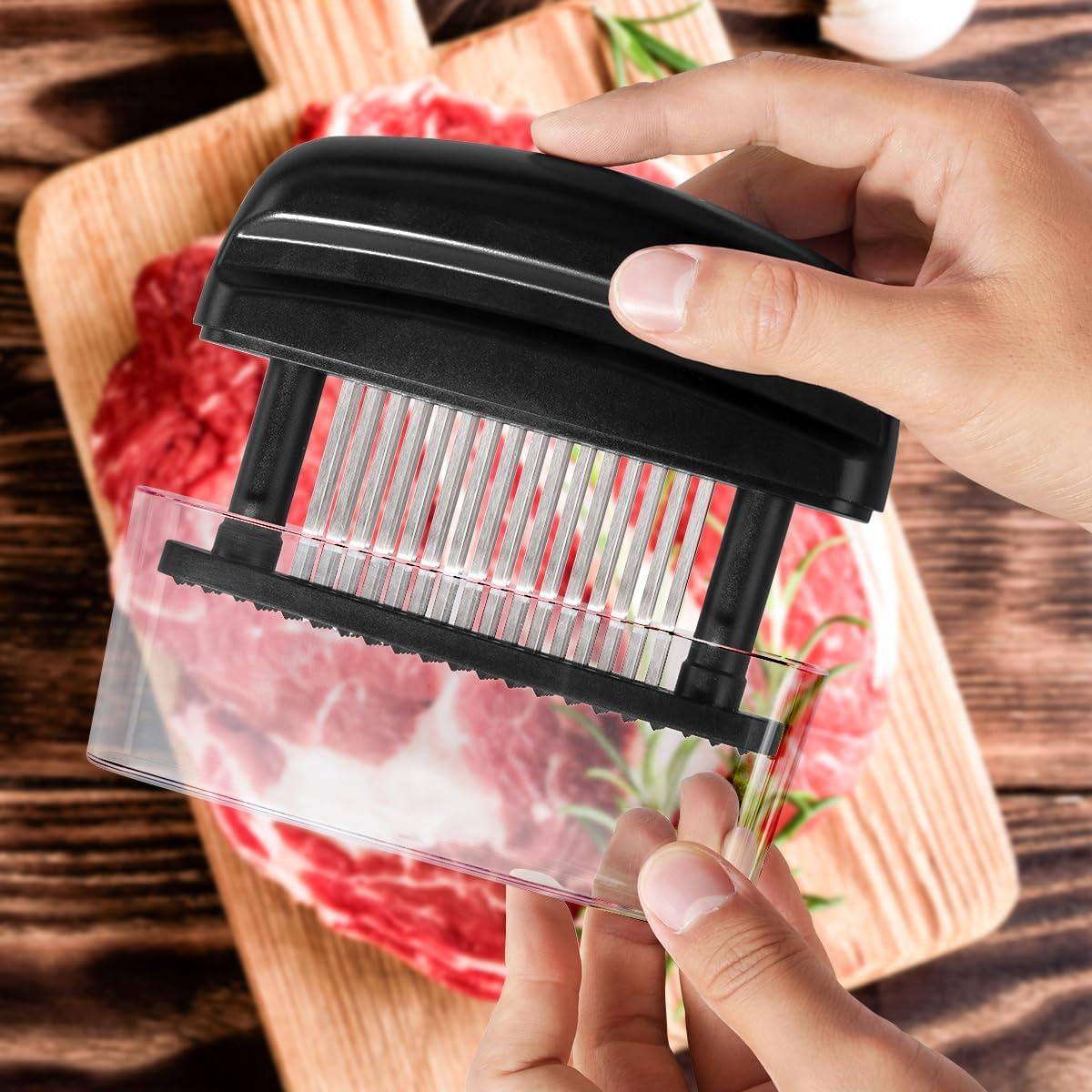 Ablandador de Carne KEOUKE con 48 Agujas de Acero Inoxidable