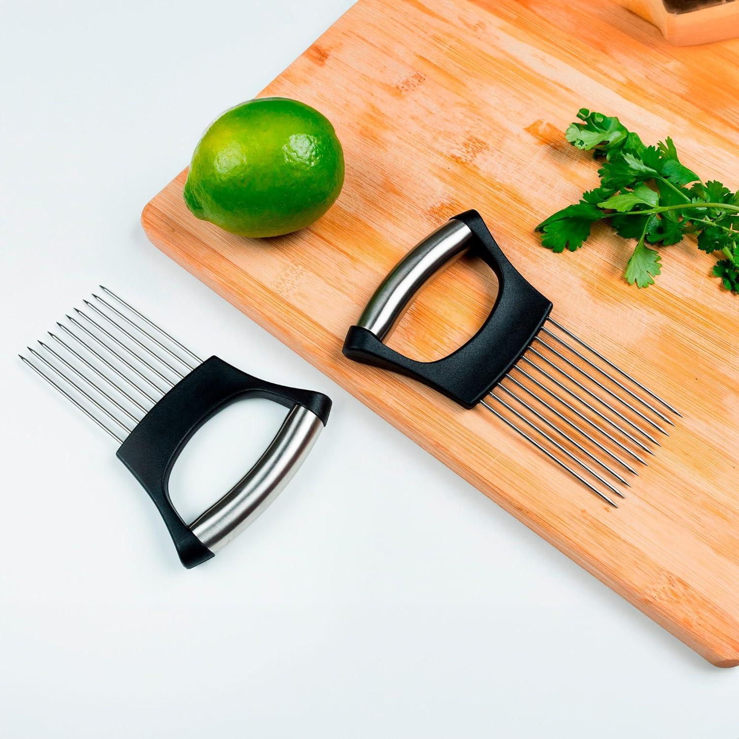 Soporte para Cebolla HIVIX - Paquete de 2 Herramientas de Acero Inoxidable