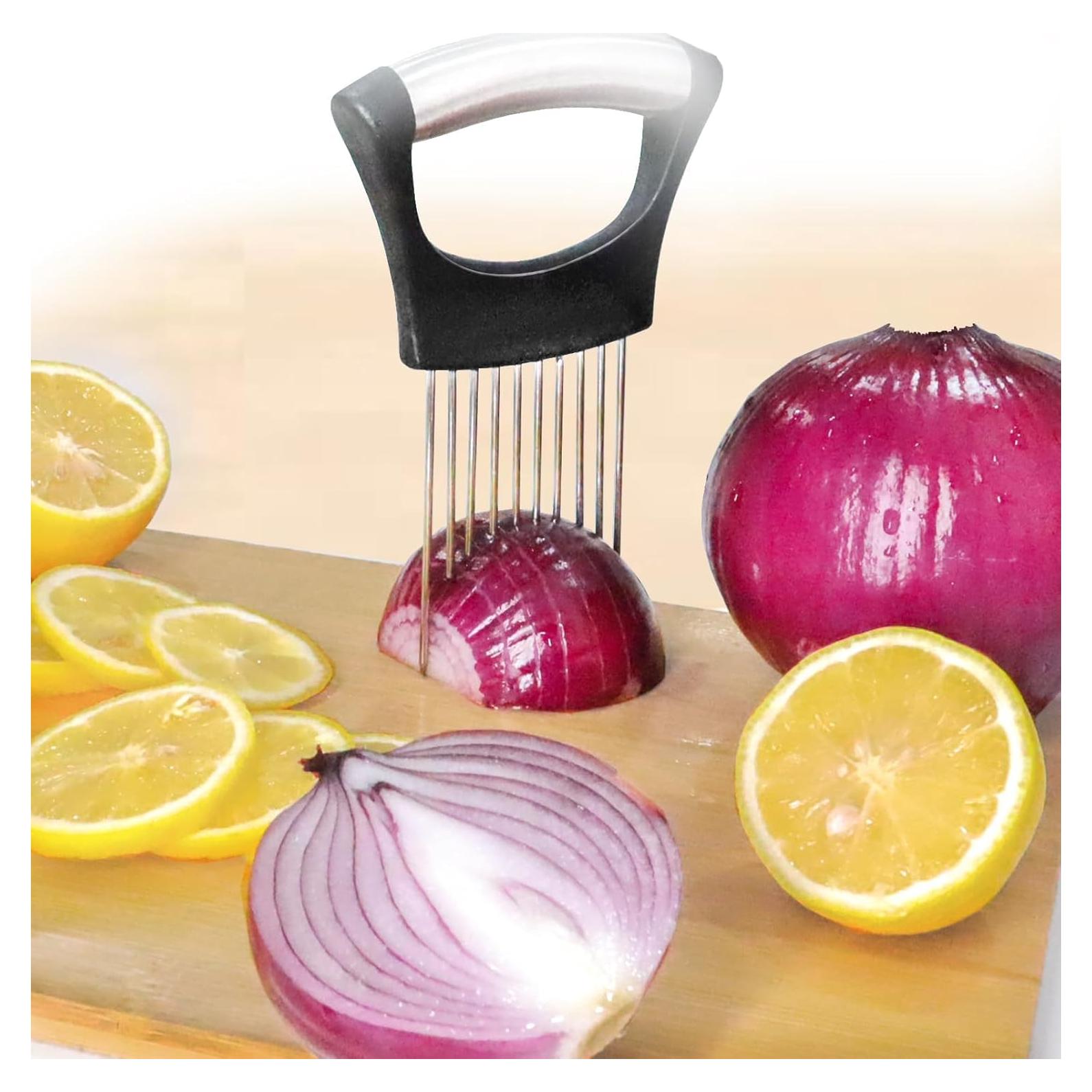 Cortador de cebolla KOOLNOOK de acero inoxidable 14x9.4 cm