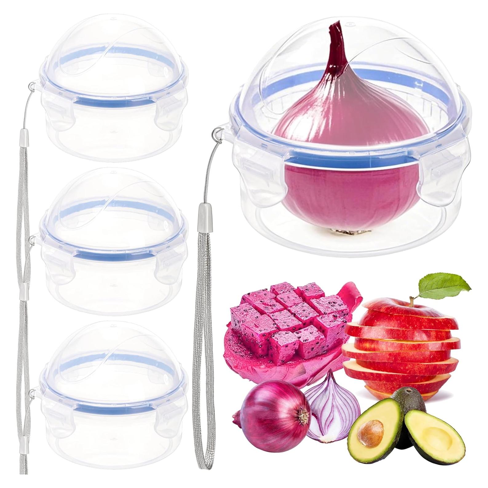 Paquete de 4 Contenedores de Almacenamiento Eorbow para Cebollas