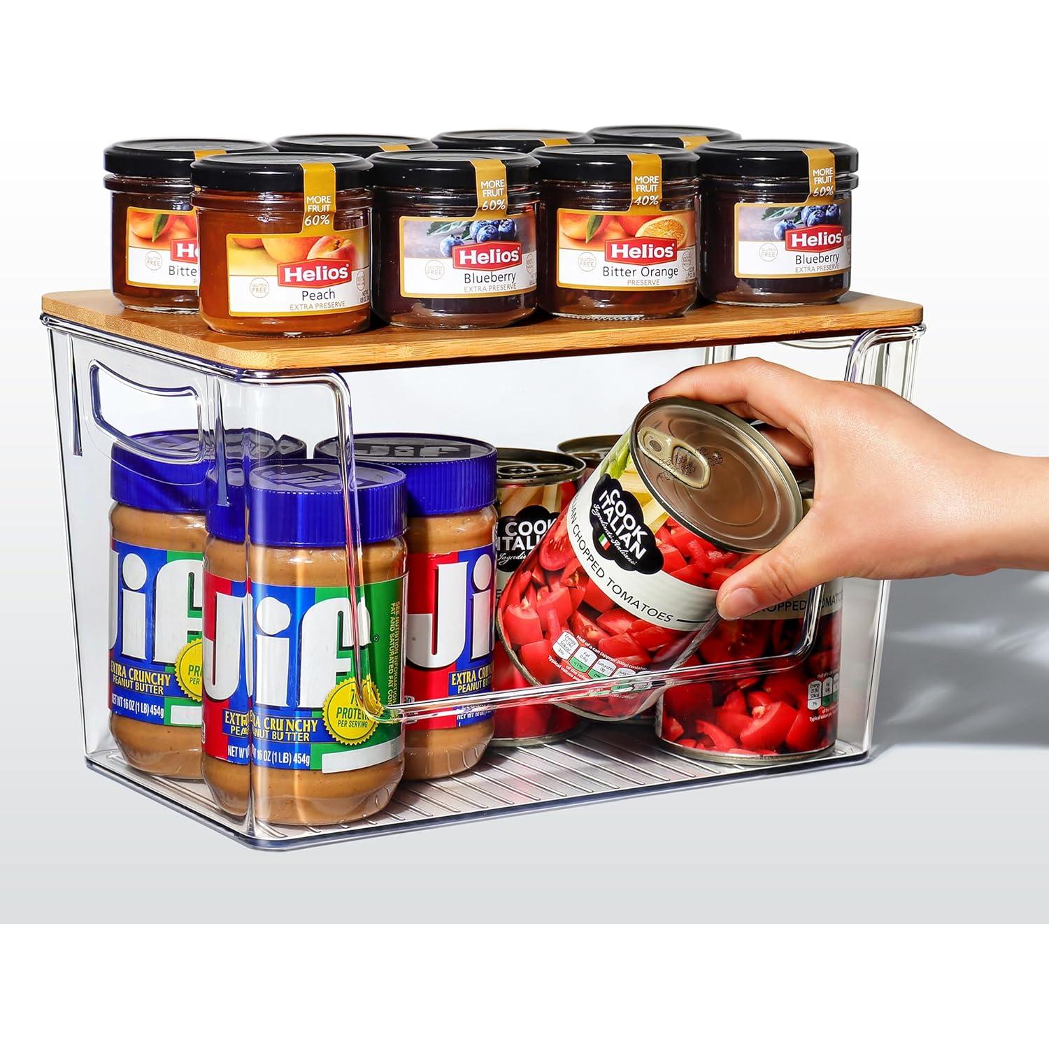 2 Organizadores Apilables Spacemart para Cebollas y Papas