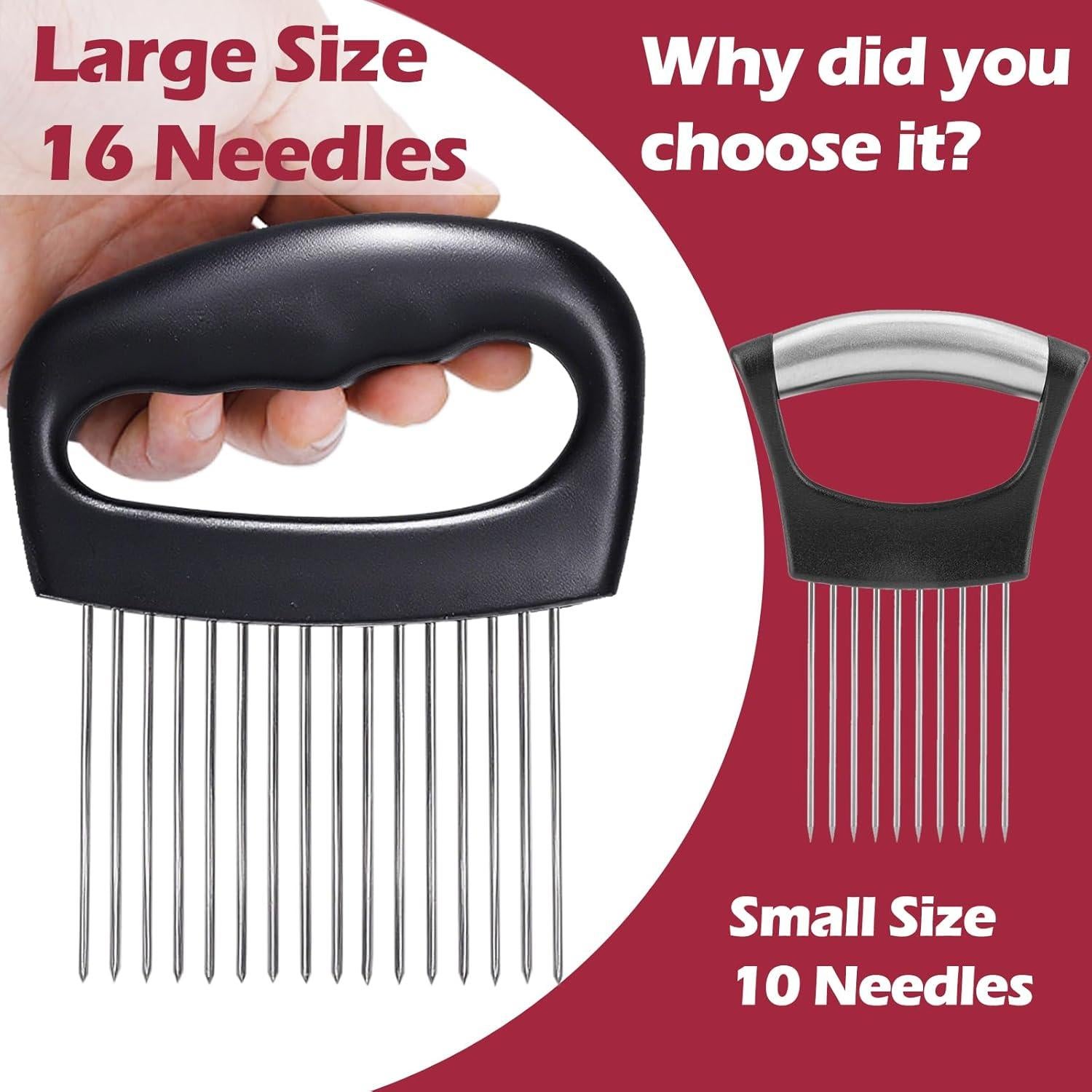 Cortador de Cebolla Extra Grande JAYVAR con 16 Agujas de Acero Inoxidable