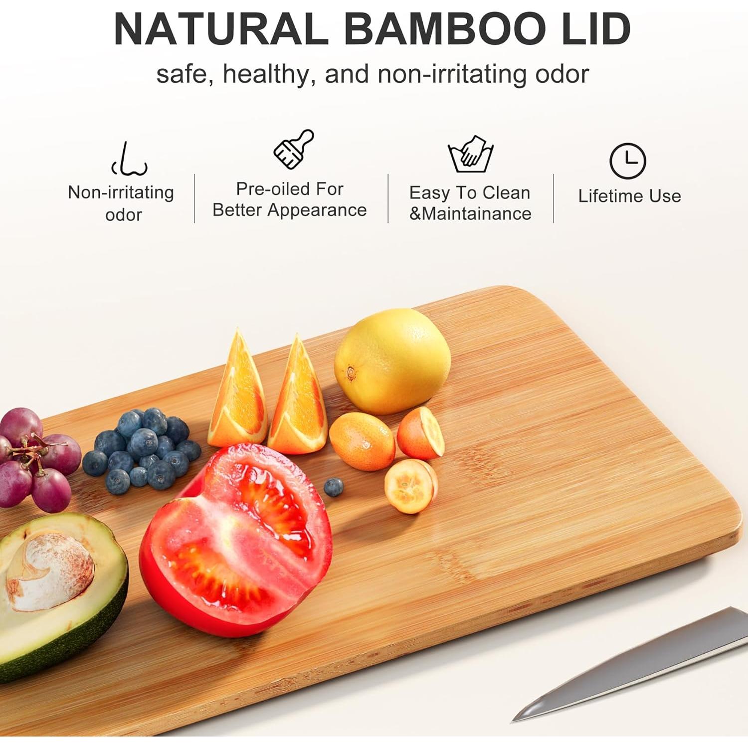 Organizadores de Despensa Heyuzb, 2 Paquetes Apilables 30.48x17.78cm