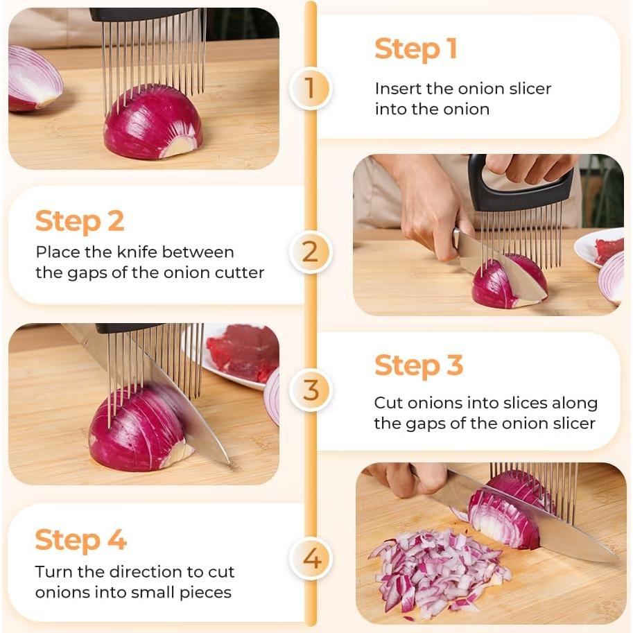 Cortador de Verduras WUSAIRX con Mango Antideslizante 12cm