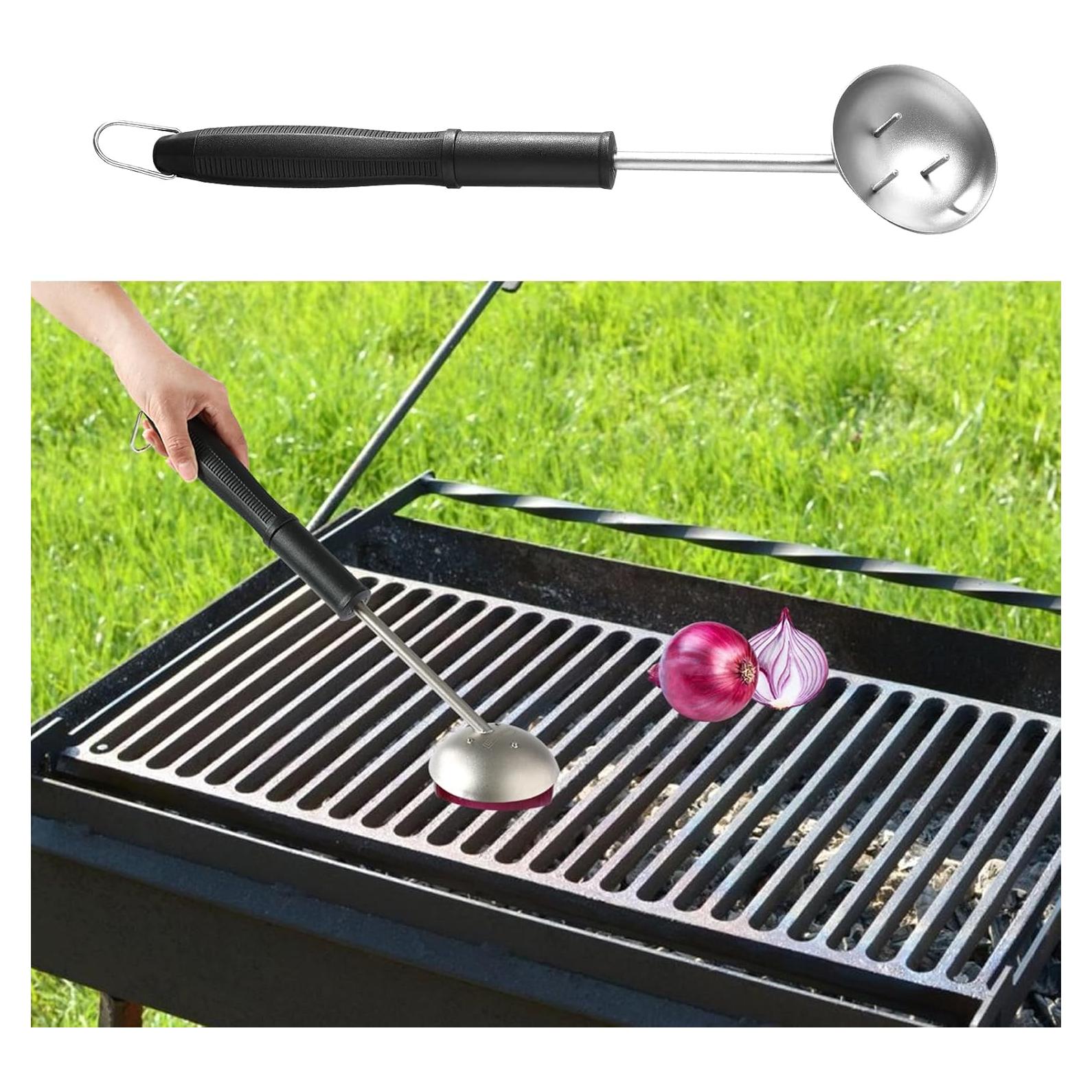 Soporte Limpiador de Parrilla Merryhome Acero Inoxidable 43 cm