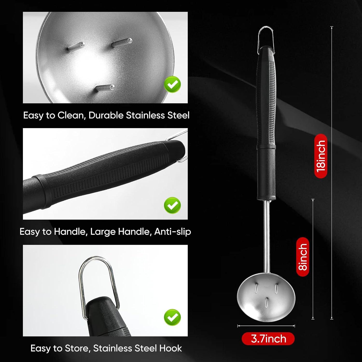 Soporte Limpiador de Parrilla Merryhome Acero Inoxidable 43 cm