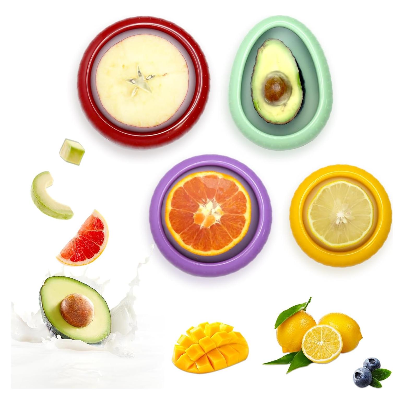 Set de 4 Conservadores de Frutas y Verduras AWLGAK - Libre de BPA