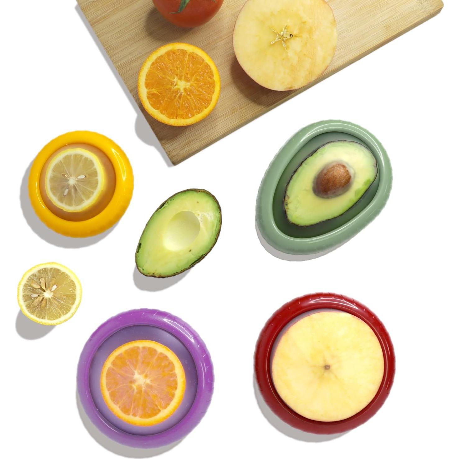 Set de 4 Conservadores de Frutas y Verduras AWLGAK - Libre de BPA