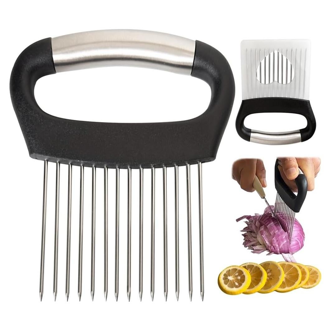 Soporte Grande para Cebollas VIEASST con 14 Púas de Acero Inoxidable