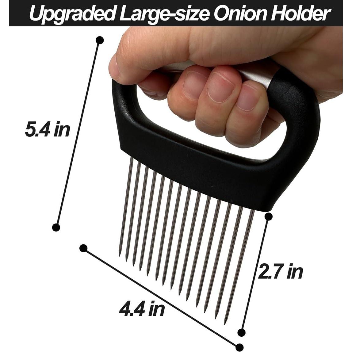 Soporte Grande para Cebollas VIEASST con 14 Púas de Acero Inoxidable