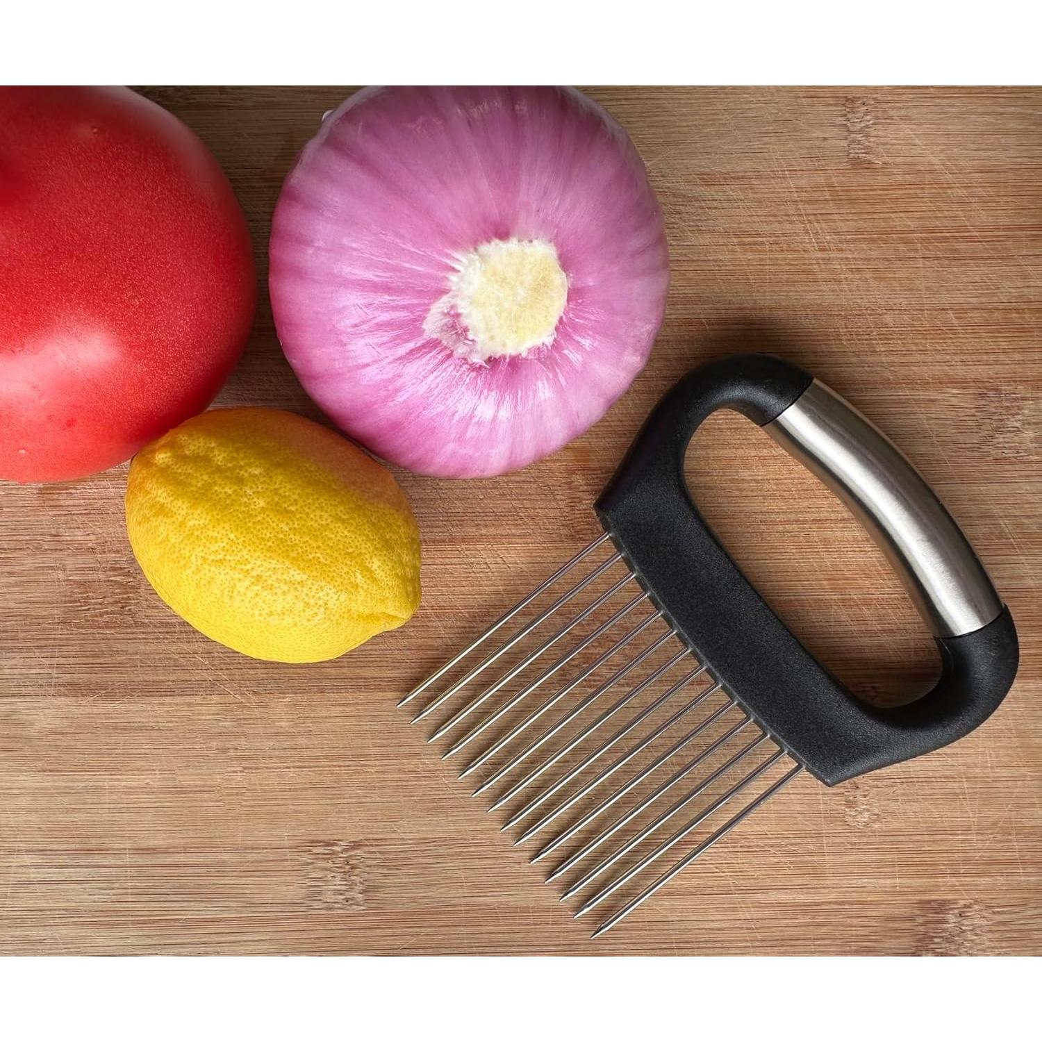 Soporte Grande para Cebollas VIEASST con 14 Púas de Acero Inoxidable